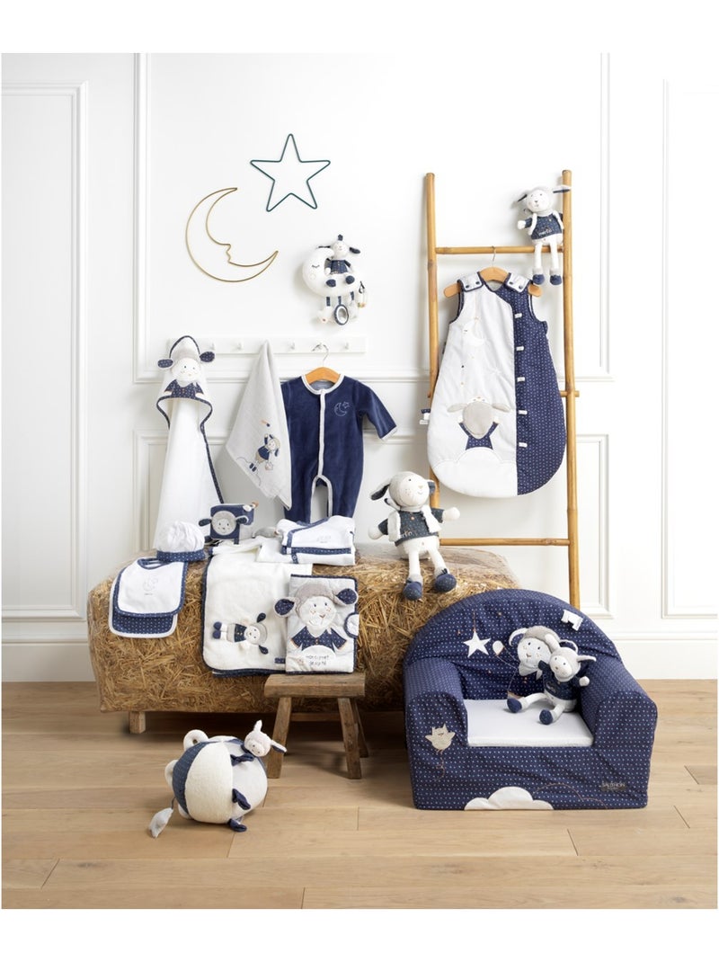 Gigoteuse en coton perle et nuit - SAUTHON Gris Bleu - Kiabi