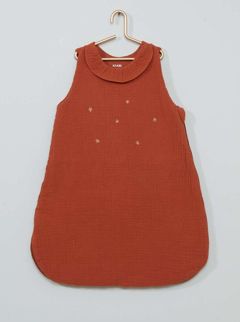 Gigoteuse en gaze de coton - TOG 2.5 Brique - Kiabi