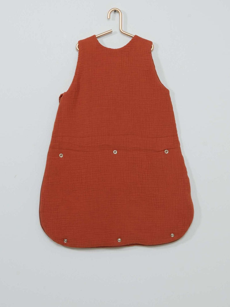Gigoteuse en gaze de coton - TOG 2.5 Brique - Kiabi