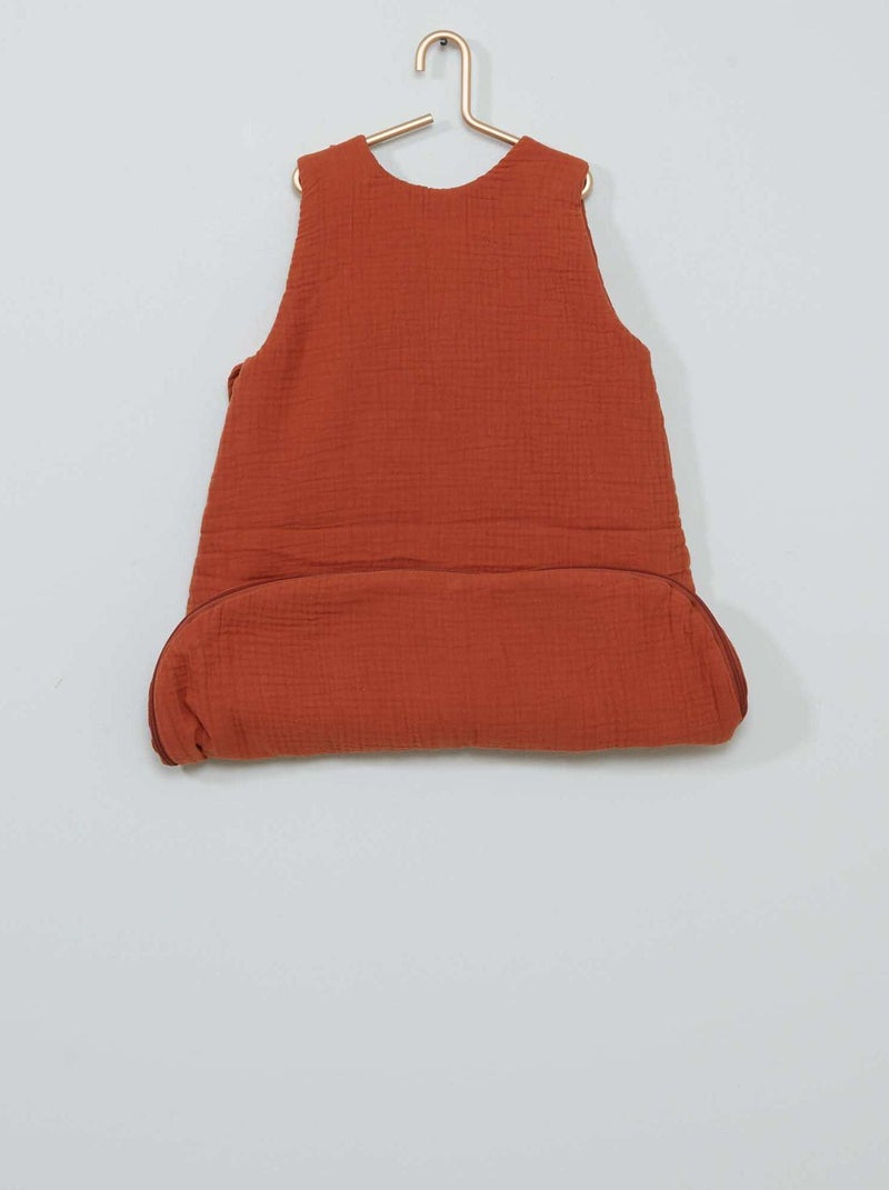 Gigoteuse en gaze de coton - TOG 2.5 Brique - Kiabi