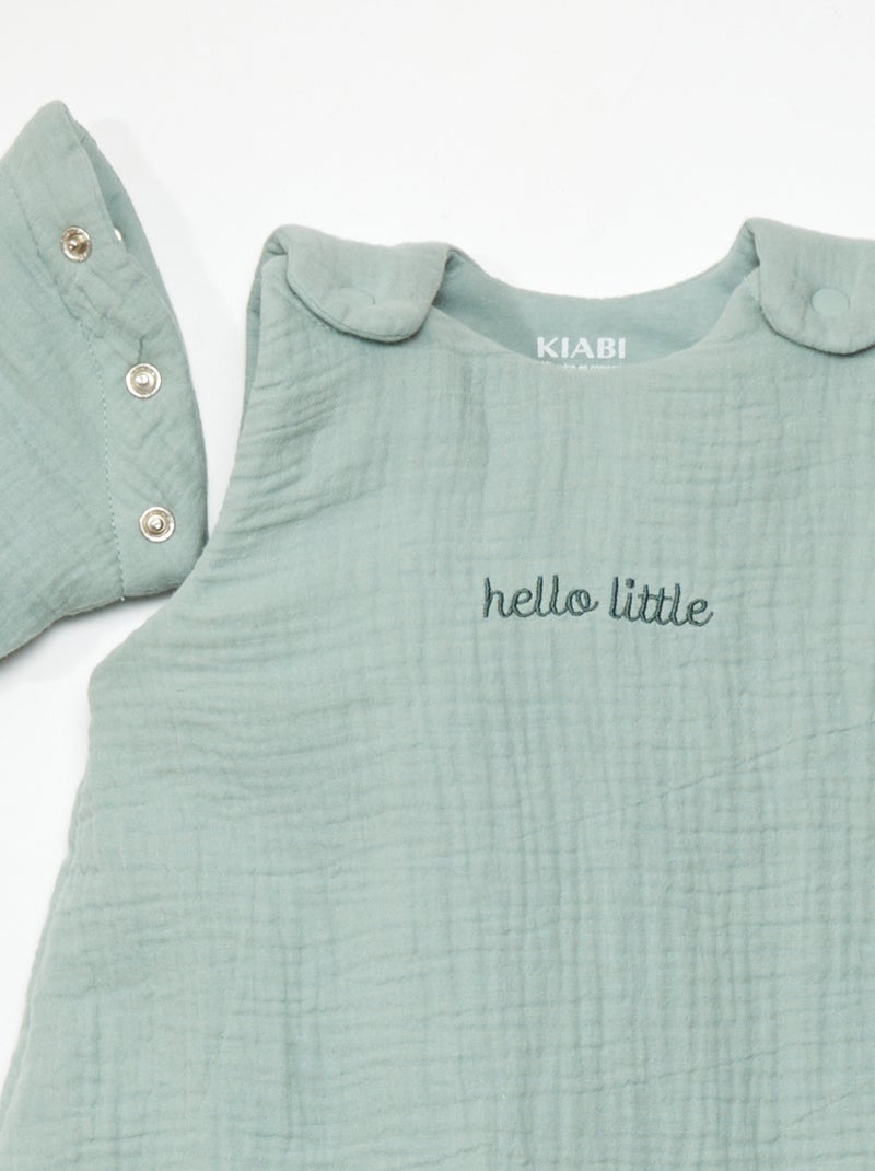 Gigoteuse en gaze de coton - TOG 2.5 Vert - Kiabi