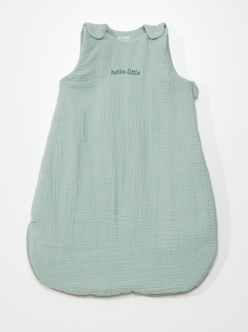 Gigoteuse en gaze de coton - TOG 2.5 Vert - Kiabi