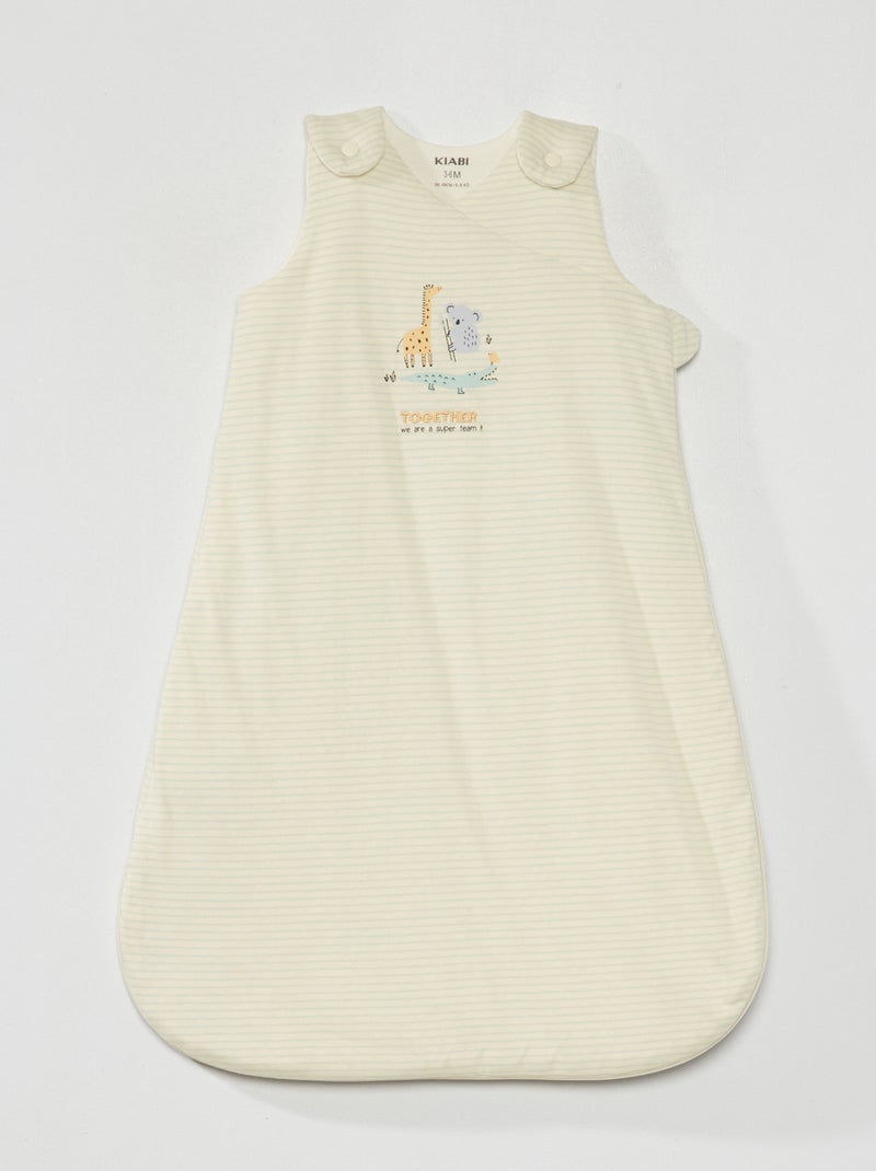 Gigoteuse en jersey - TOG 2 Blanc rayé - Kiabi