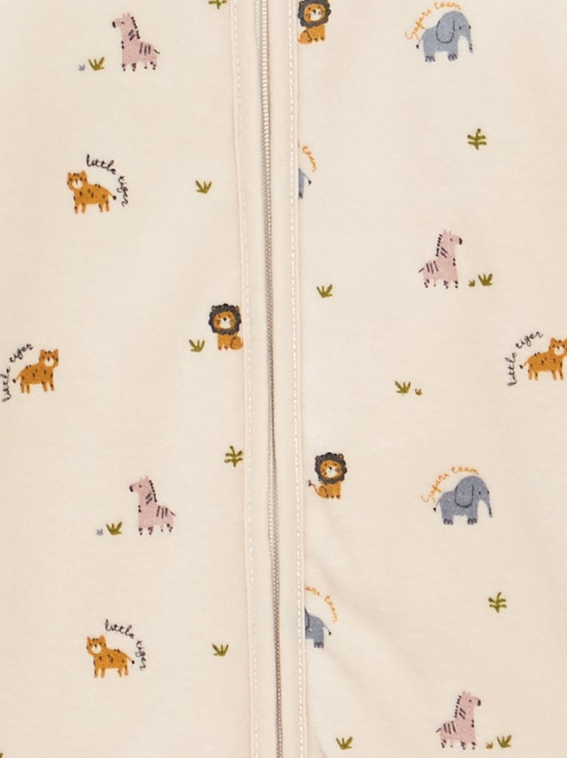 Gigoteuse en velours Beige - Kiabi