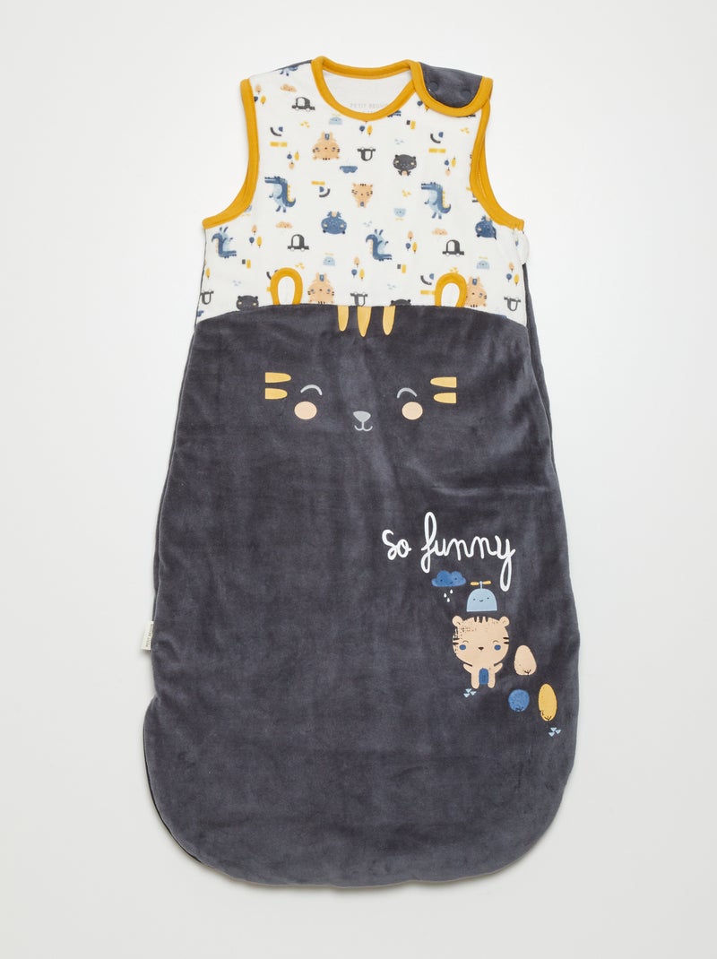 Gigoteuse en velours 'Petit Beguin' - TOG 3 Gris/beige - Kiabi