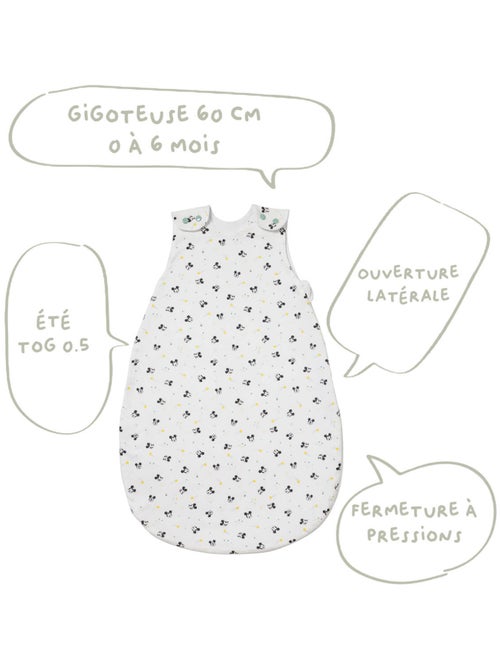 Gigoteuse été 0-6 mois en Coton - Mickey Good Morning - Babycalin - Kiabi