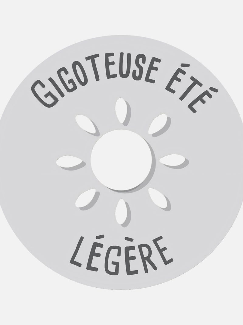 GIGOTEUSE ETE 0/6M LAURAINE INTERLOCK SANS MANCHES Blanc - Kiabi
