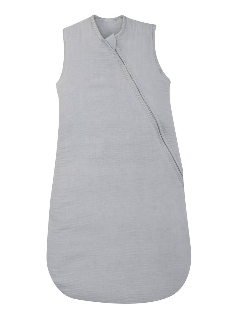 Gigoteuse été 6-24 mois double gaze de coton - 0,5 tog Gris perle - Kiabi