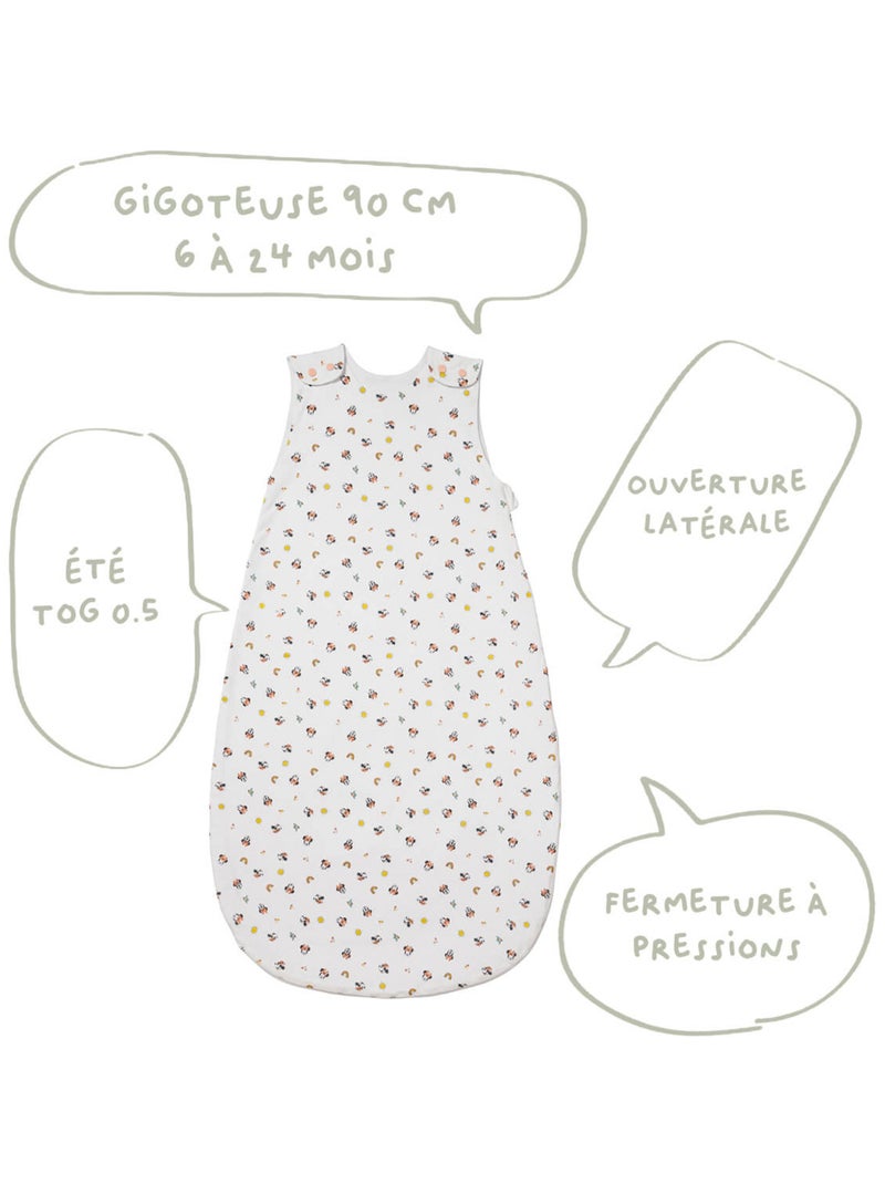 Gigoteuse été 6-24 mois en Coton - Minnie Good Morning - Babycalin Rose - Kiabi