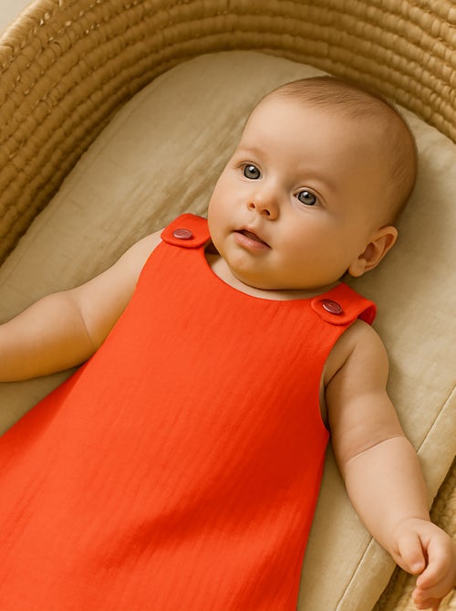 Gigoteuse Été en Coton Bio Fraise - Kiabi Gigoteuse Été en Coton Bio Fraise - Kiabi