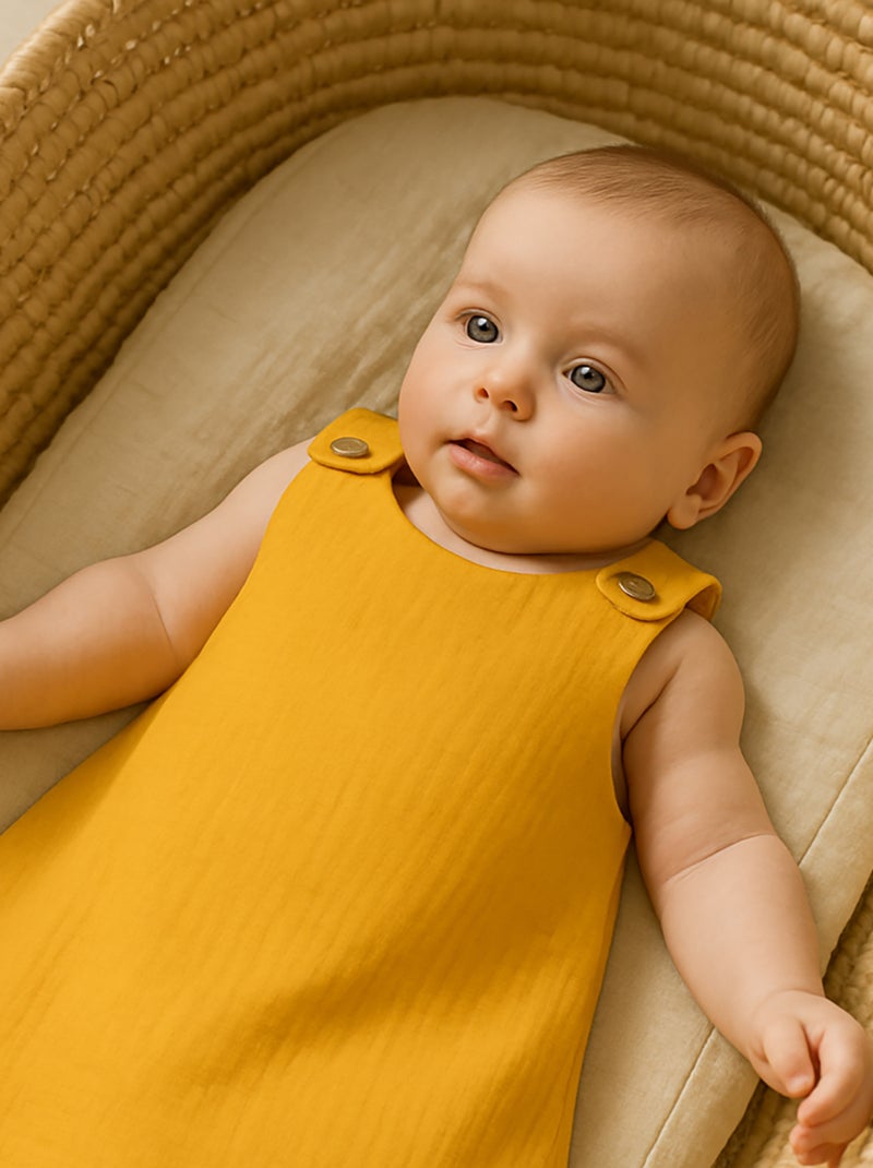 Gigoteuse Été en Coton Bio Honey Beige argile - Kiabi