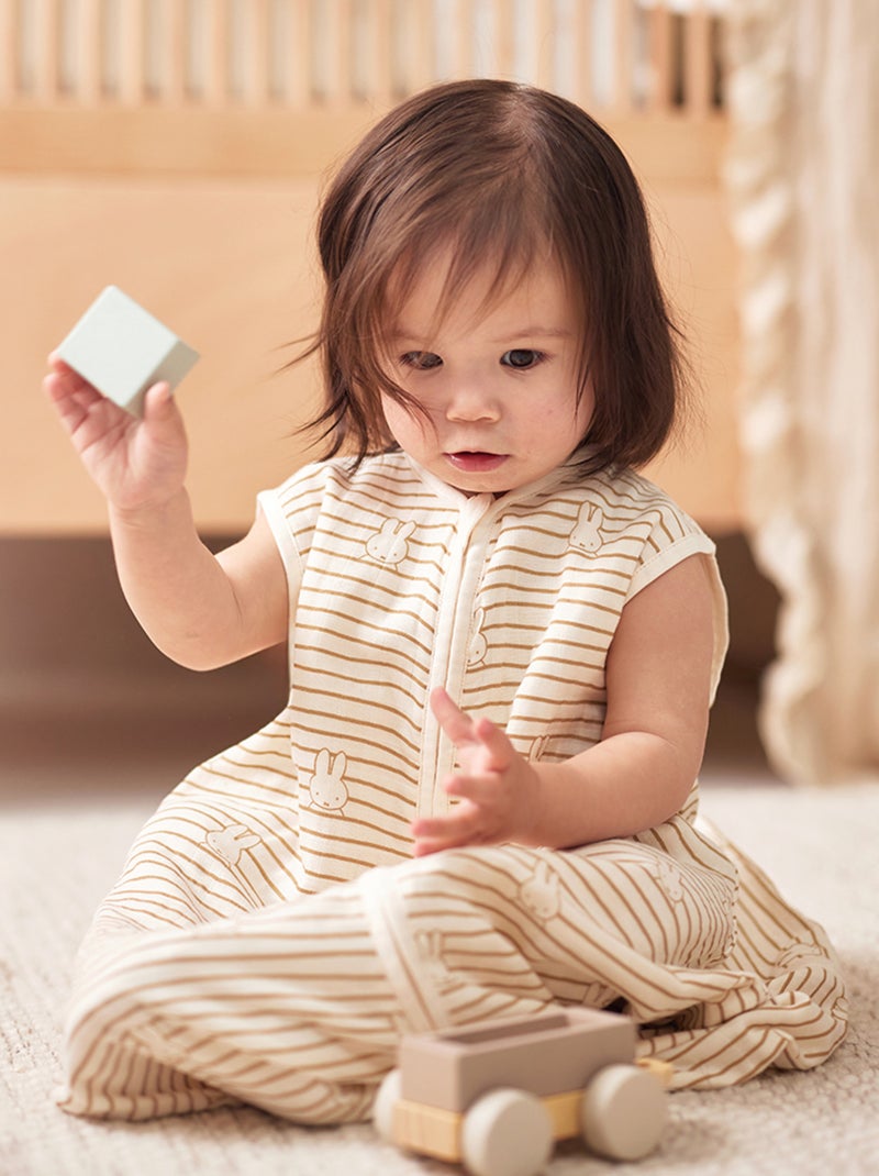 Gigoteuse été Gaze de Coton Miffy Stripe Marron - Kiabi