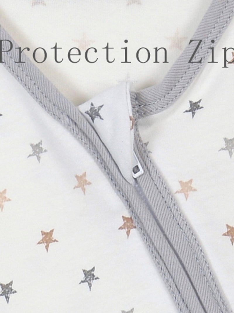 Gigoteuse été jersey Bio tog 0,5 - 'P'tit Basile' Gris clair - Kiabi