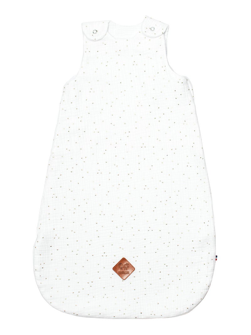 Gigoteuse été TOG 0,5 en gaze de coton, Jeanne SEVIRA KIDS Blanc Doré - Kiabi