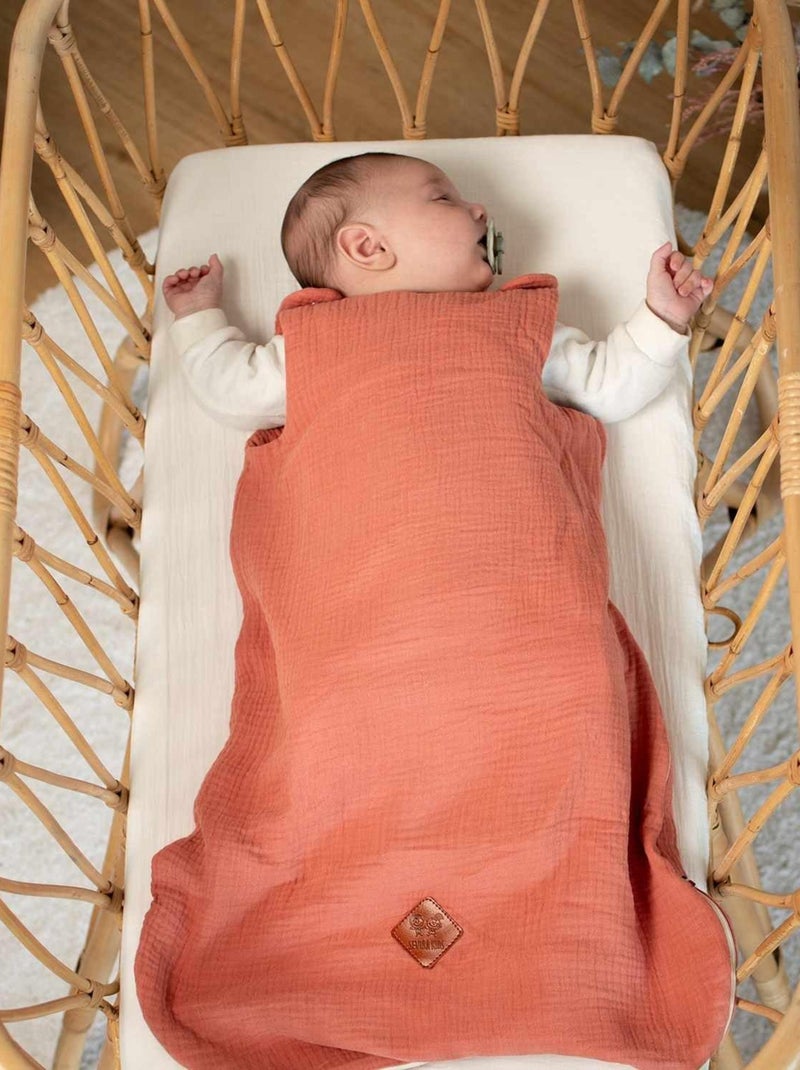 Gigoteuse été TOG 0,5 en gaze de coton, Jeanne SEVIRA KIDS Gris - Kiabi