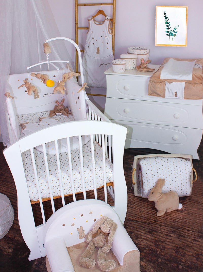 Gigoteuse "ETOILE" LES CHATOUNETS Blanc Marron - Kiabi