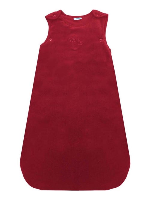 Gigoteuse évolutive 3-6 mois en Velours & Coton Bio Cerise - Kiabi