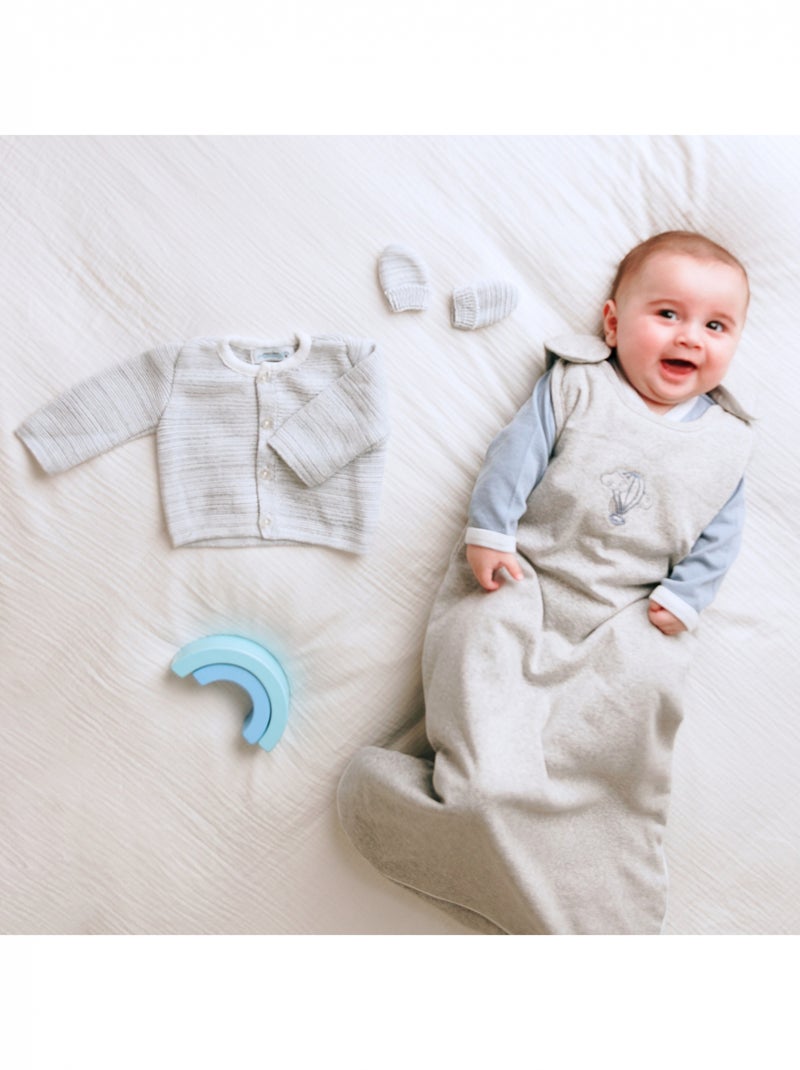 Gigoteuse évolutive 3-6 mois en Velours & Coton Bio Miel Moutarde - Kiabi