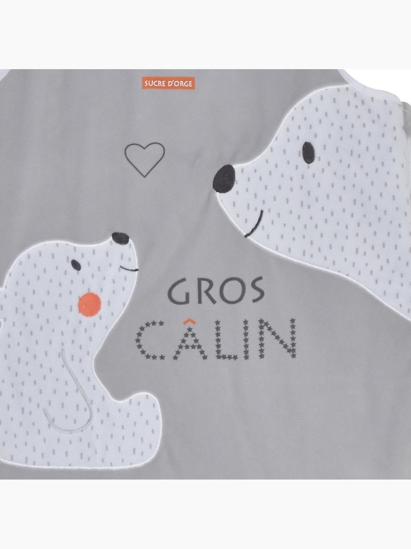 GIGOTEUSE EVOLUTIVE 6/36M SANS MANCHES EDEN Gris Blanc - Kiabi