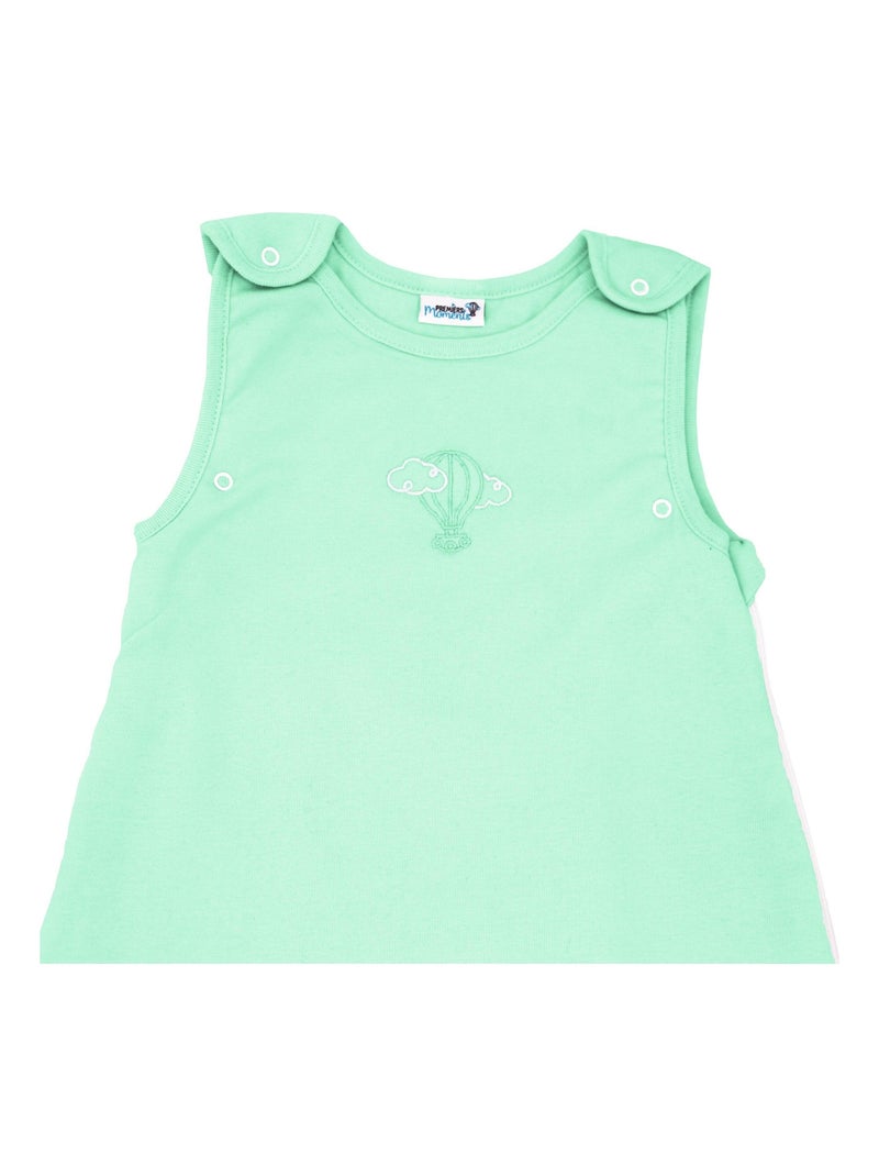 Gigoteuse Évolutive Mi-Saison 3-6 mois – TOG 1.5 – Coton bio Vert d'eau - Kiabi