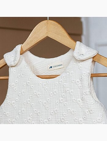 Gigoteuse gaze de coton BRODERIES ÉCRU TOG 2