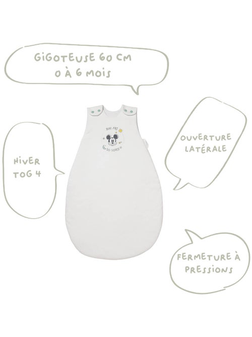 Gigoteuse hiver 0-6 mois en Coton - Mickey Good Morning - Babycalin - Kiabi