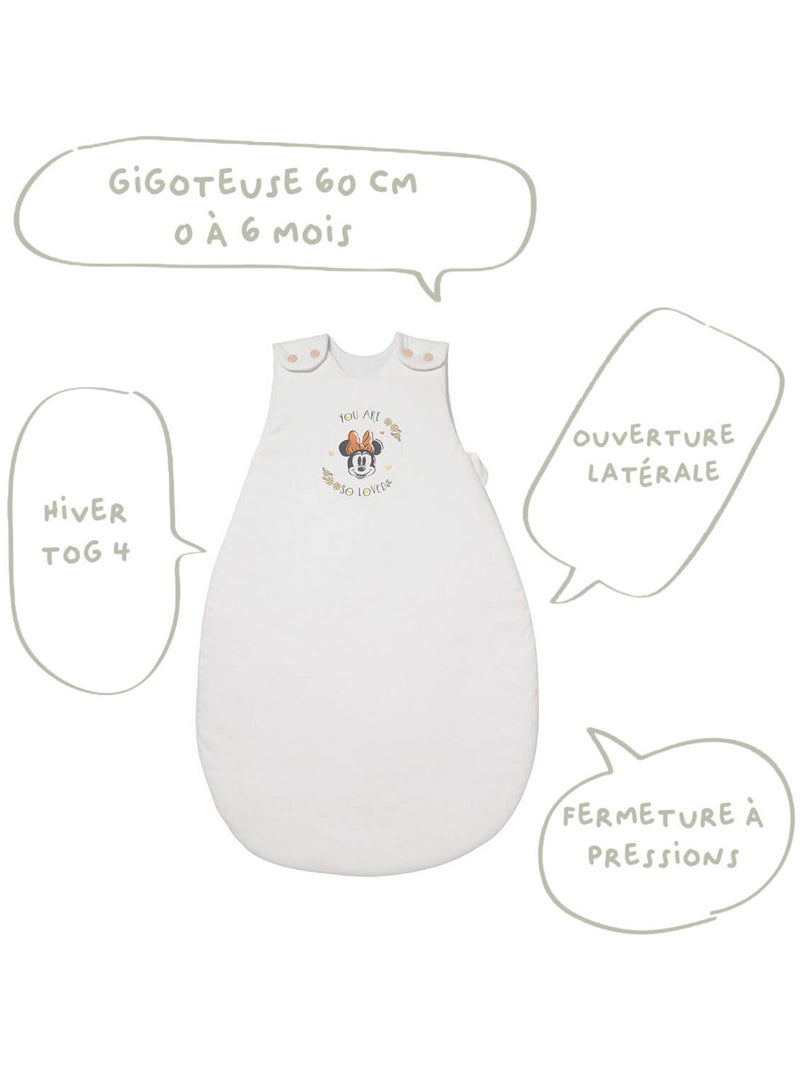 Gigoteuse hiver 0-6 mois en Coton - Minnie Good Morning - Disney Baby Rose - Kiabi