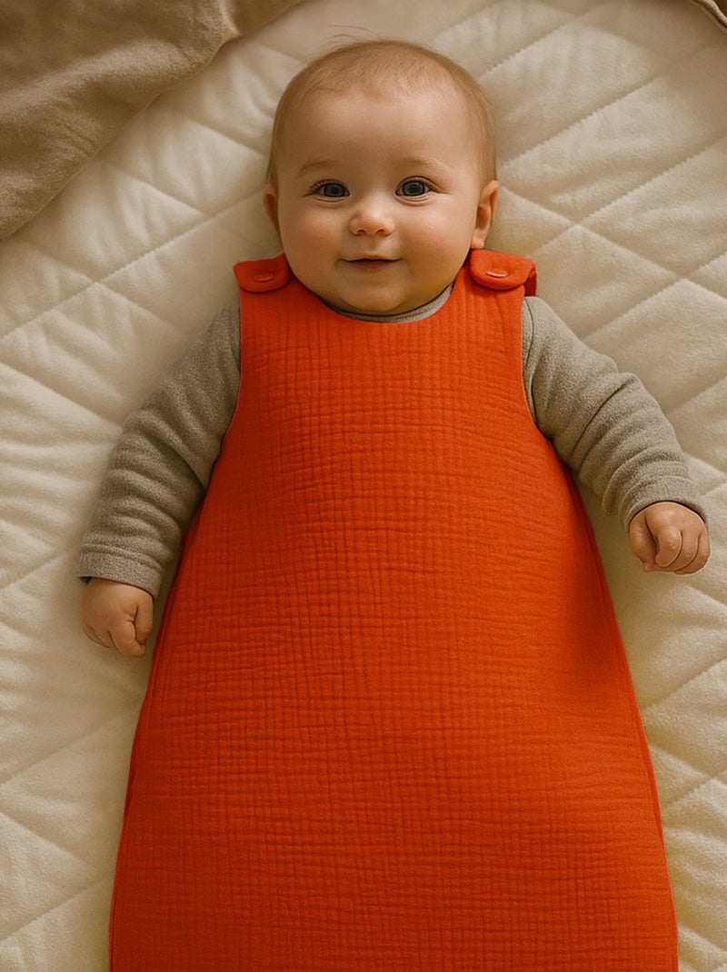 Gigoteuse Hiver en Coton Bio Fraise Rouge - Kiabi