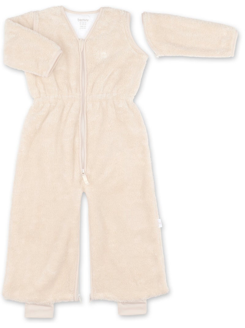 Gigoteuse jambes séparables hiver  - TOG 2.5 Chaud tout doux Beige coquille - Kiabi
