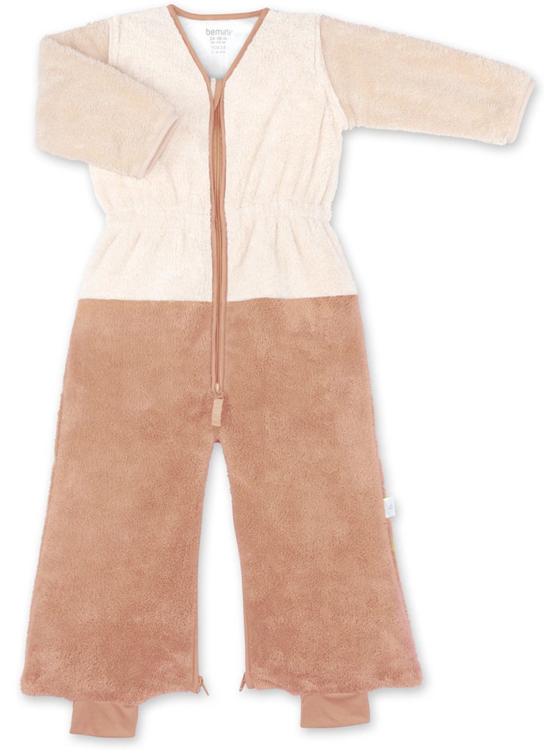 Gigoteuse jambes séparables hiver - TOG 2.5 Chaud tout doux Beige/Blanc - Kiabi