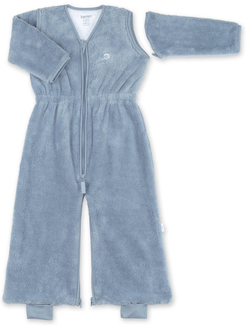 Gigoteuse jambes séparables hiver  - TOG 2.5 Chaud tout doux Bleu gris - Kiabi