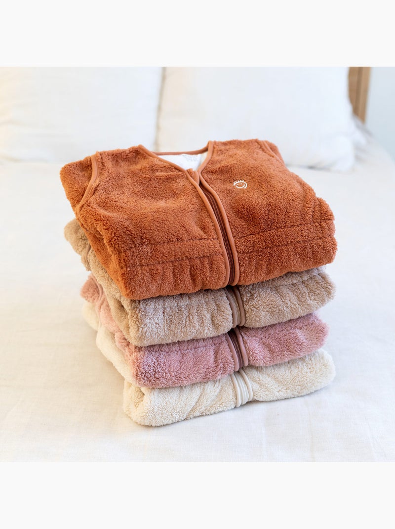 Gigoteuse jambes séparables hiver  - TOG 2.5 Chaud tout doux Marron noisette - Kiabi