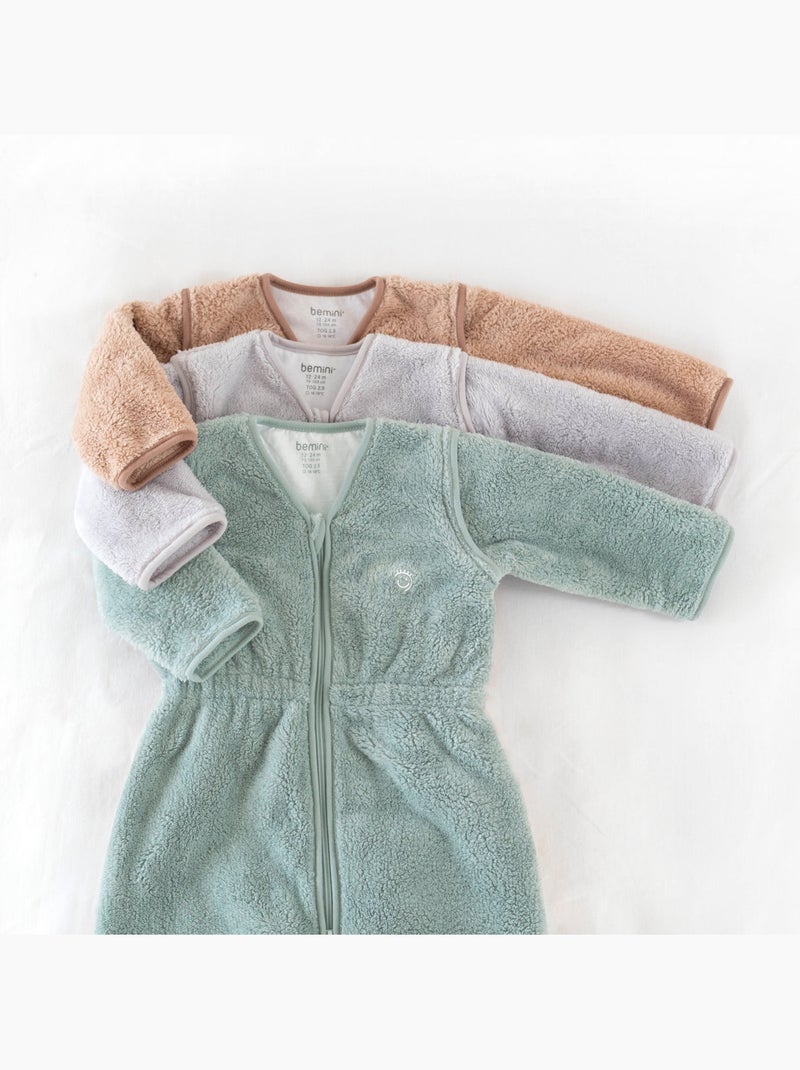 Gigoteuse jambes séparables hiver  - TOG 2.5 Chaud tout doux Vert chèvrefeuille - Kiabi