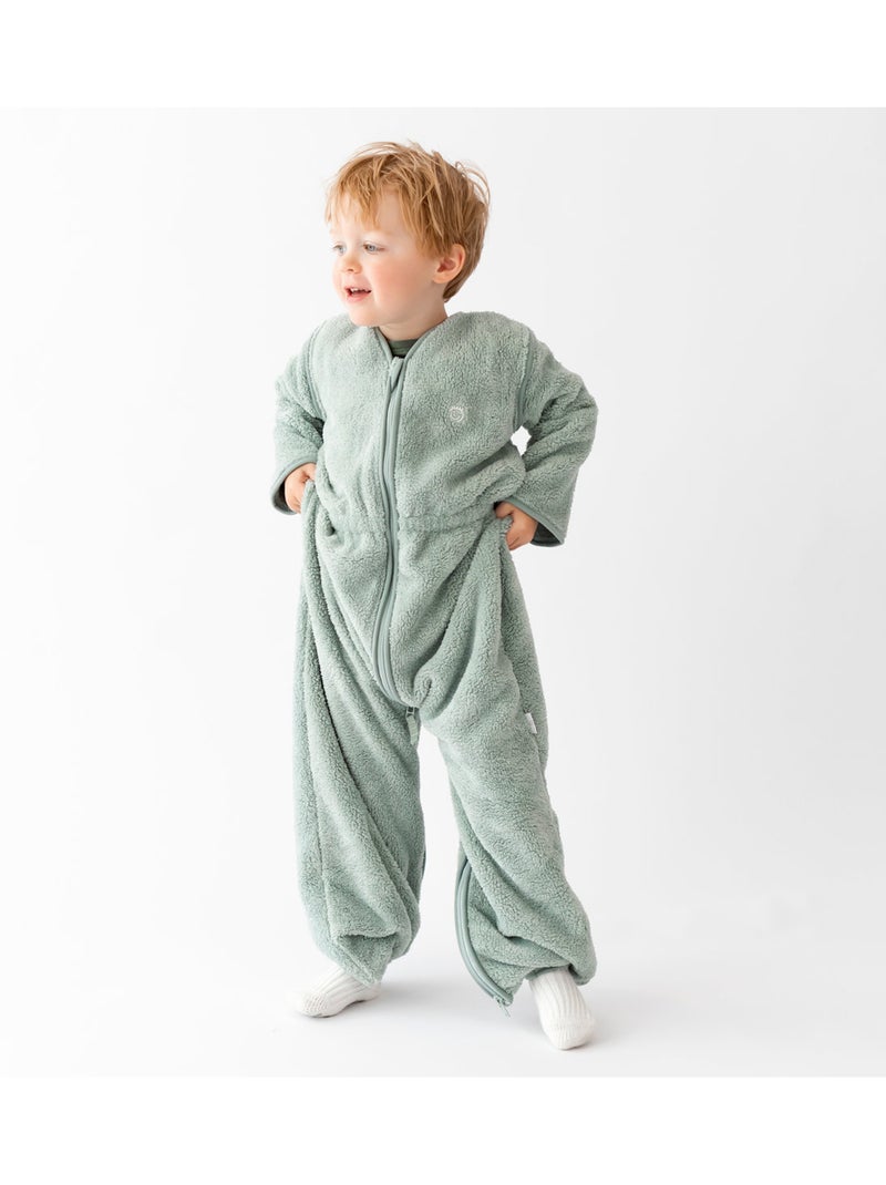 Gigoteuse jambes séparables hiver  - TOG 2.5 Chaud tout doux Vert chèvrefeuille - Kiabi