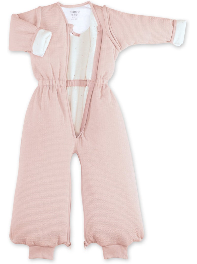 Gigoteuse jambes séparables hiver  - TOG 3 Moelleux bien chaud Rose clair - Kiabi