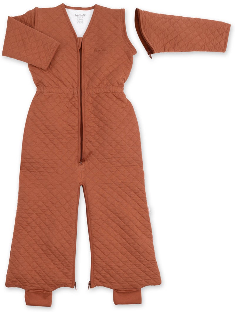 Gigoteuse jambes séparables mi-saison  - TOG 1.5 Matelassé confort Rouge brique - Kiabi