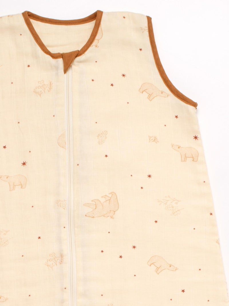 Gigoteuse lange été en coton bio - SAUTHON Marron - Kiabi