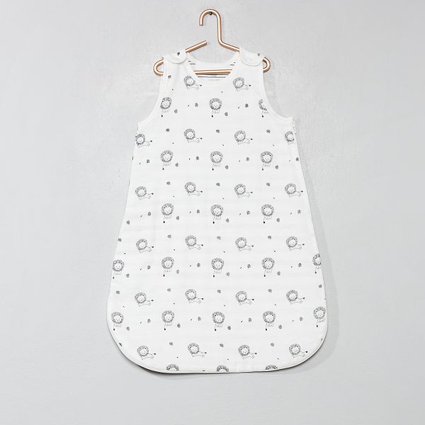 Gigoteuse Legere Imprimee Bebe Garcon Ecru Lion Kiabi 17 00