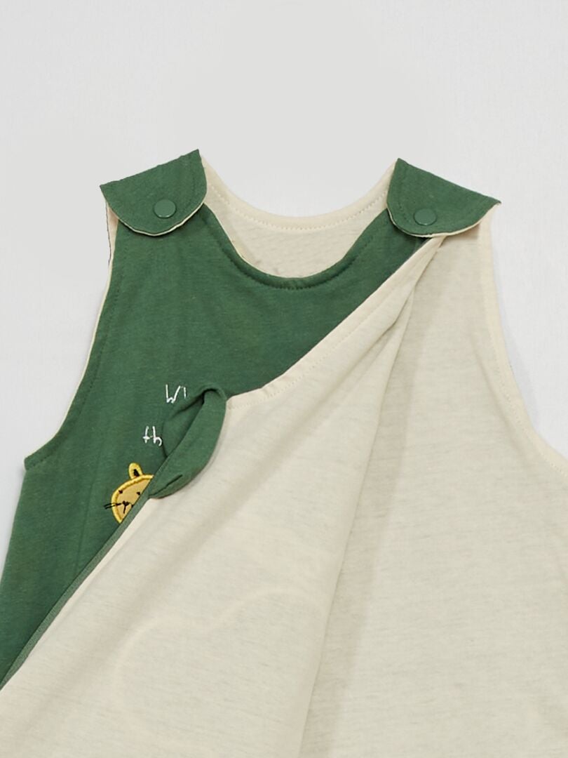 Gigoteuse légère pur coton vert - Kiabi