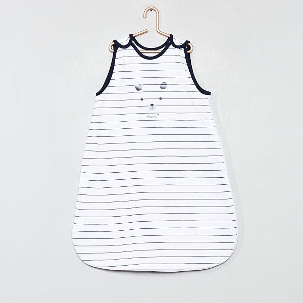 Gigoteuse Legere Rayee Bebe Garcon Blanc Raye Kiabi 17 00