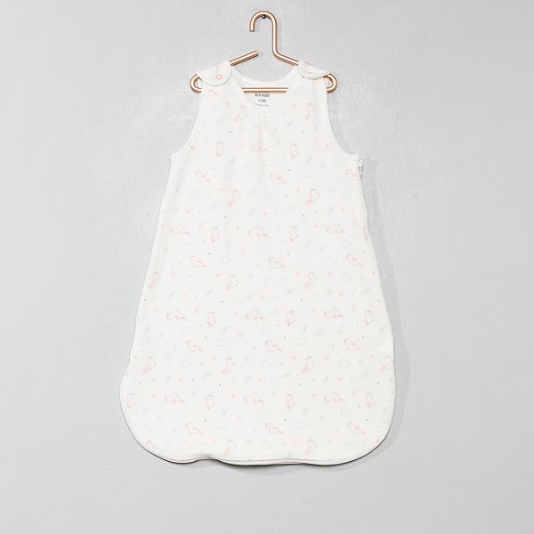 Gigoteuse Licorne Doublee En Eponge Bebe Fille Ecru Kiabi 17 00