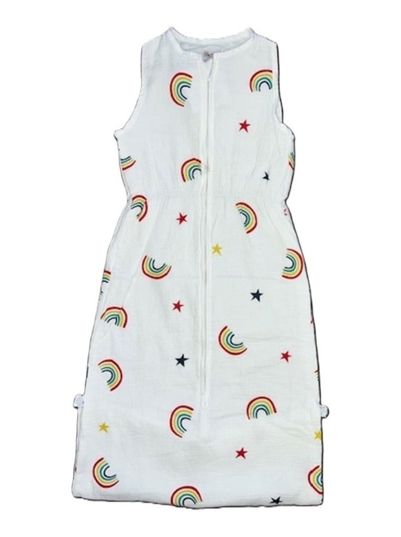 Gigoteuse Mousseline Légère  "ARC EN CIEL" LES CHATOUNETS Blanc Multicolore - Kiabi
