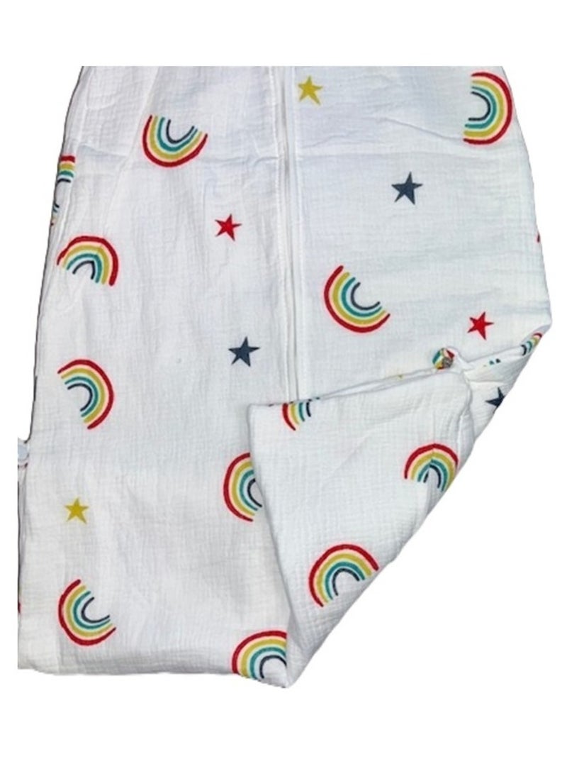 Gigoteuse Mousseline Légère  "ARC EN CIEL" LES CHATOUNETS Blanc Multicolore - Kiabi