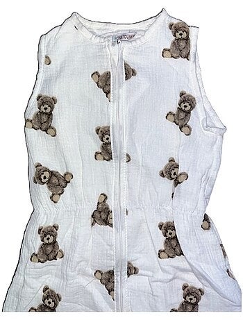 Gigoteuse Mousseline Légère "OURSON" LES CHATOUNETS