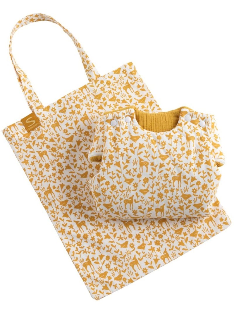 Gigoteuse naissance en coton imprimé - SAUTHON Blanc Jaune - Kiabi