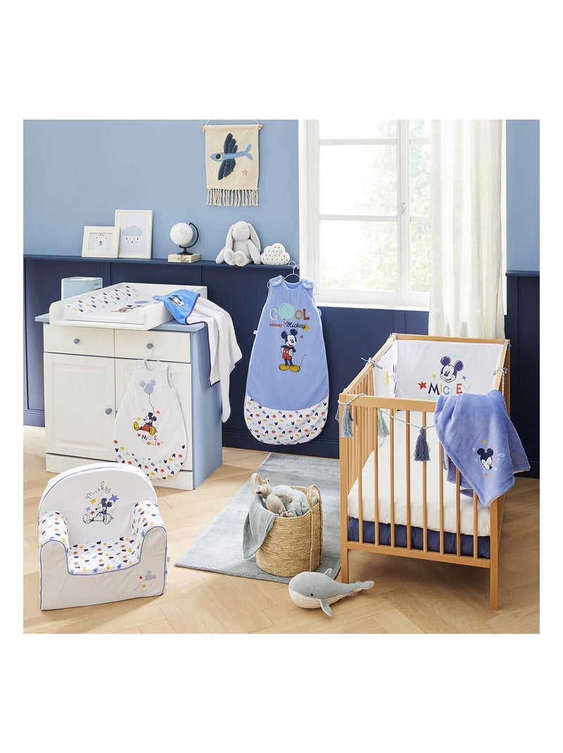 Gigoteuse naissance en velours - Mickey Cool Bleu - Kiabi