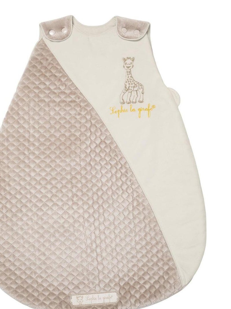 Gigoteuse naissance hiver matelassée brodée Sophie la Girafe Paris Beige - Kiabi