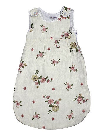 Gigoteuse Naissance Mousseline Légère "FLEUR" LES CHATOUNETS
