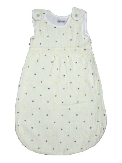 Gigoteuse Naissance Mousseline Légère "POIS" LES CHATOUNETS - Kiabi
