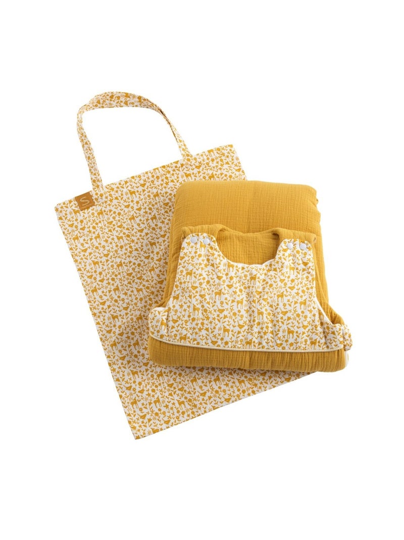 Gigoteuse ouatinée évolutive en coton - SAUTHON Jaune - Kiabi